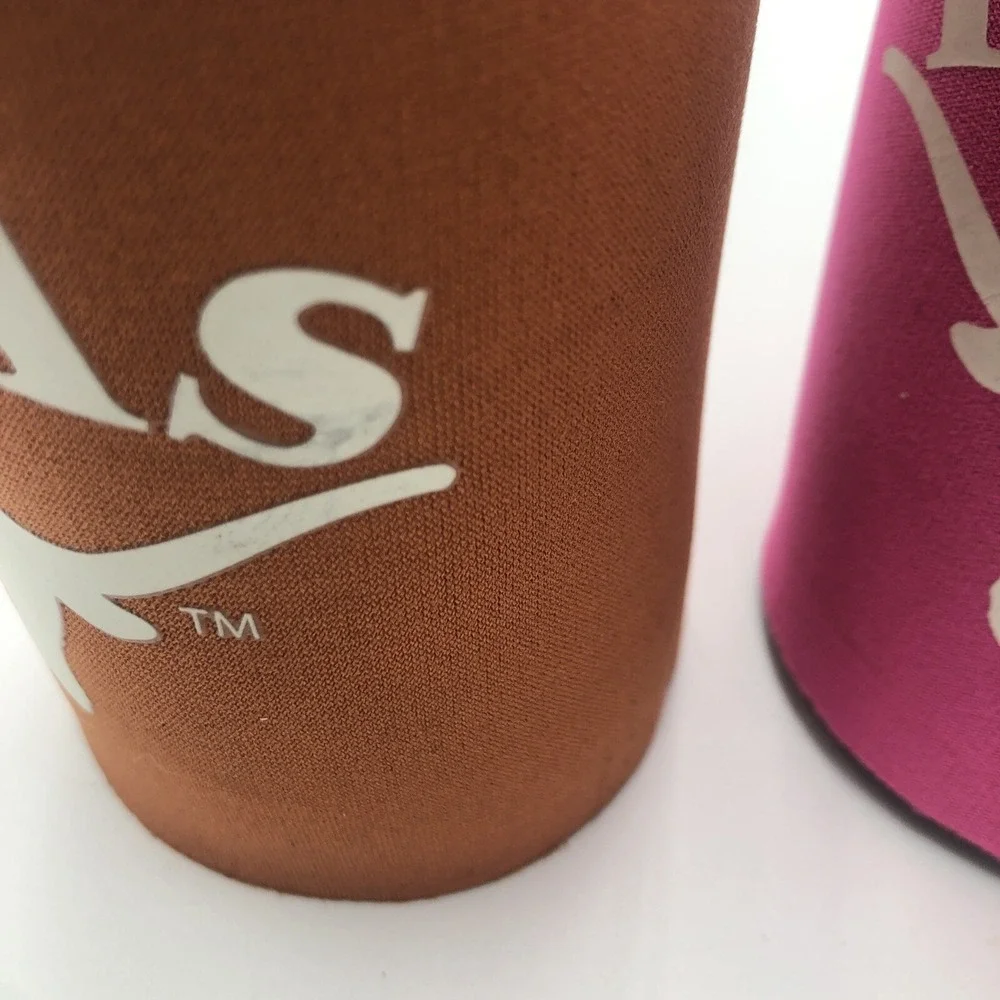 Texas‎ Long Horns Beer Coozi's Brown Pink His And Hers Set Of Two Preowned Used